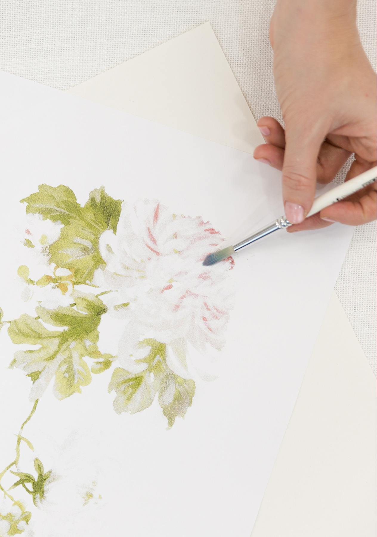 Stay creative during lockdown, an image of a watercolour floral 